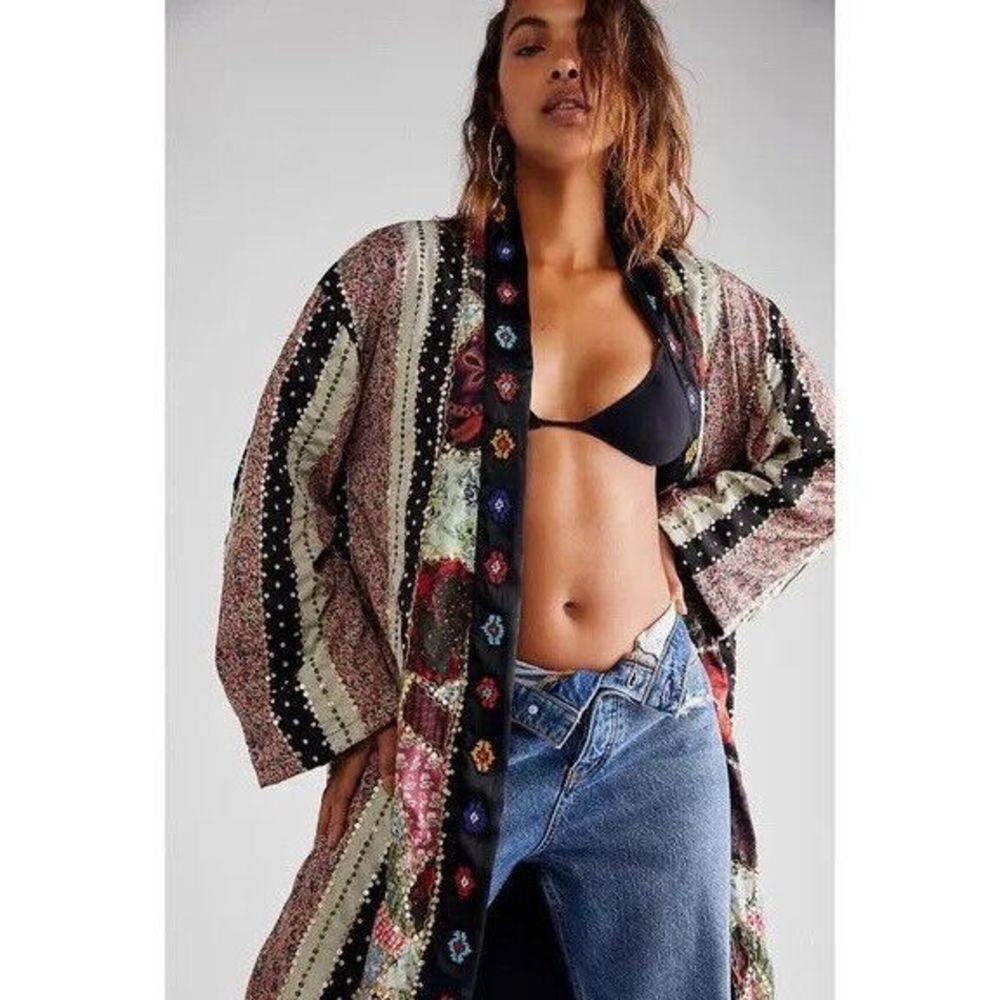 New Free People Kayla Duster Size Medium - Picture 3 of 10